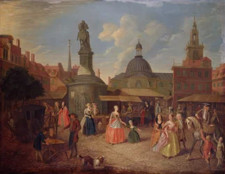 Ansicht des Stocks Market, City of London